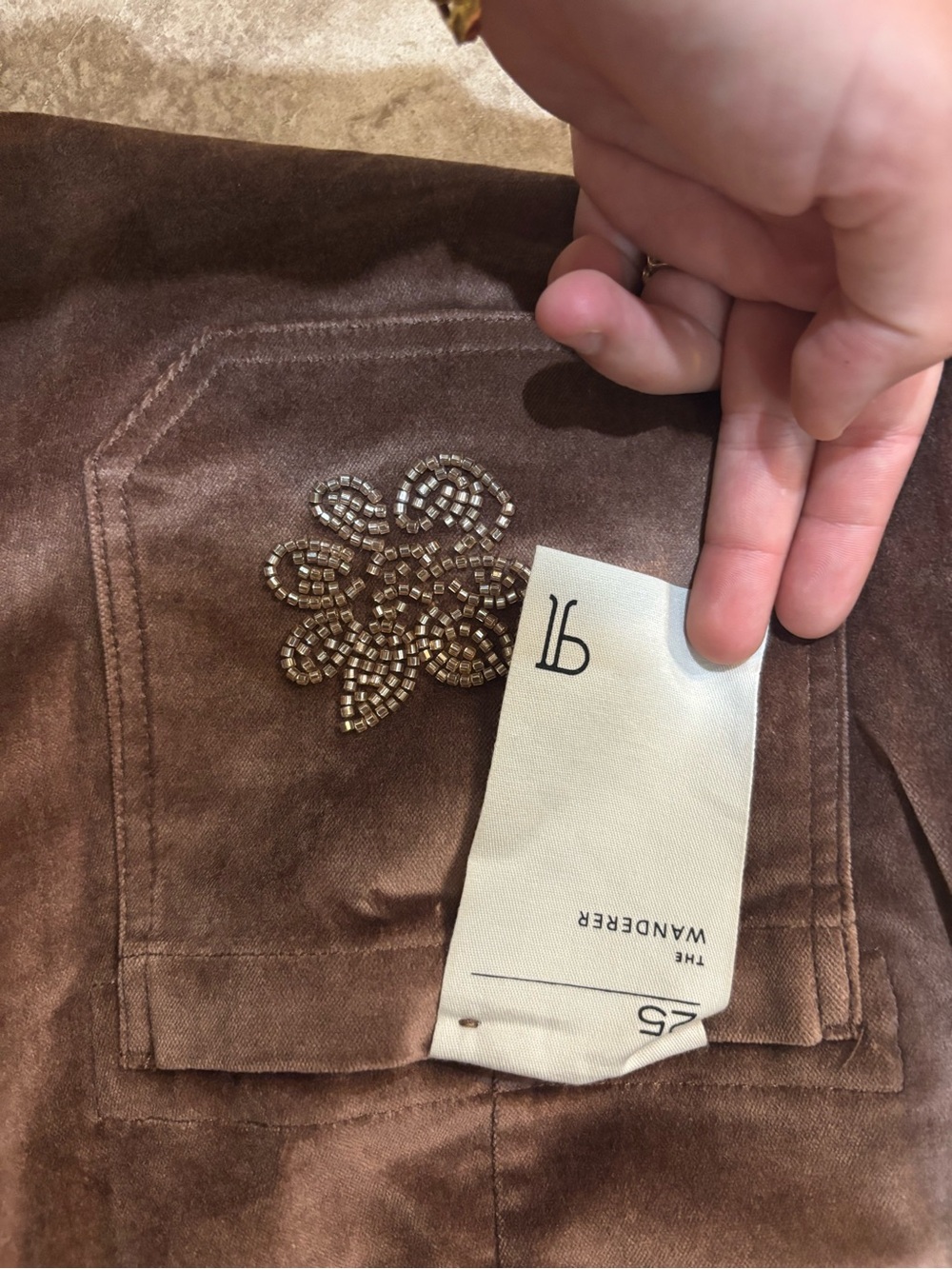 Anthropology Pilcro The Wanderer brown jeans NWT - Picture 6 of 7